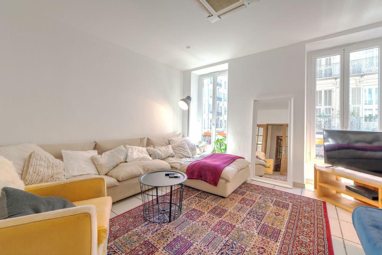 Lovely Large Familial Apartment In Central Nice, Ten Minutes Walk To The Beach! 外观 照片